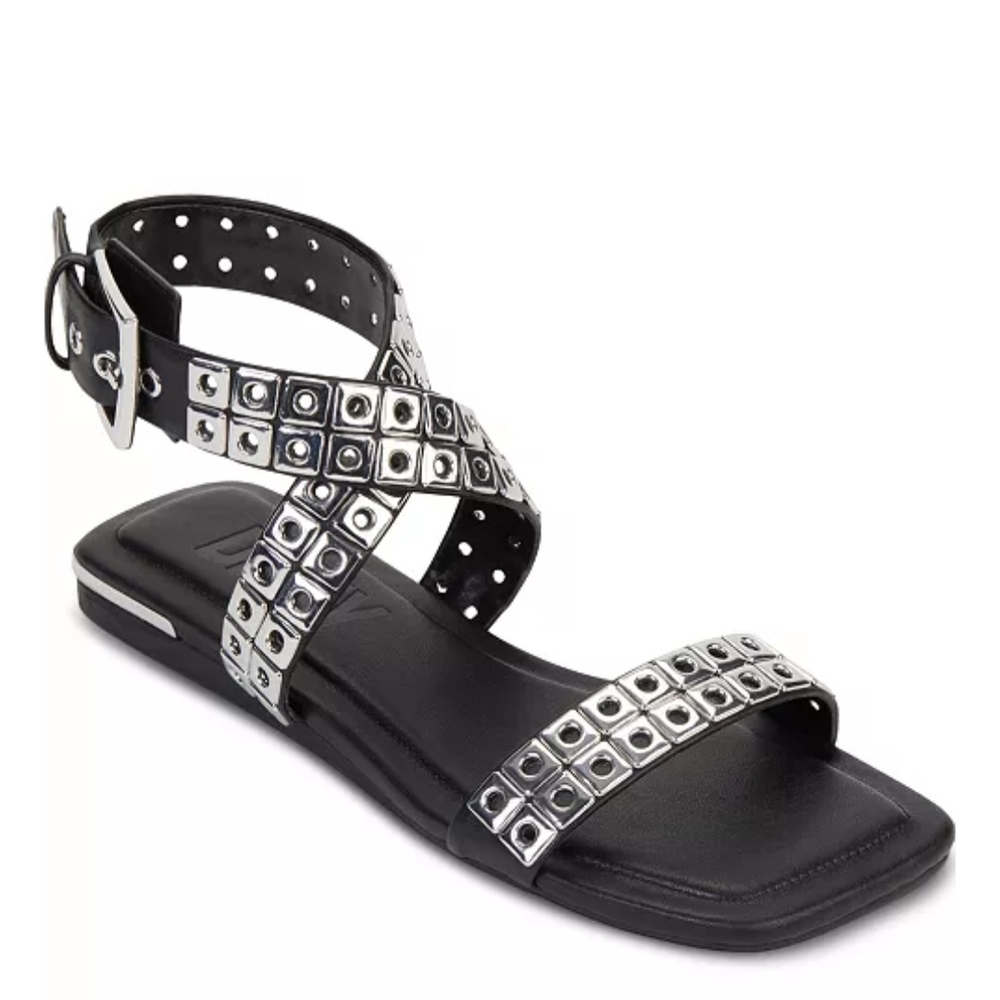Black Studded Sandals